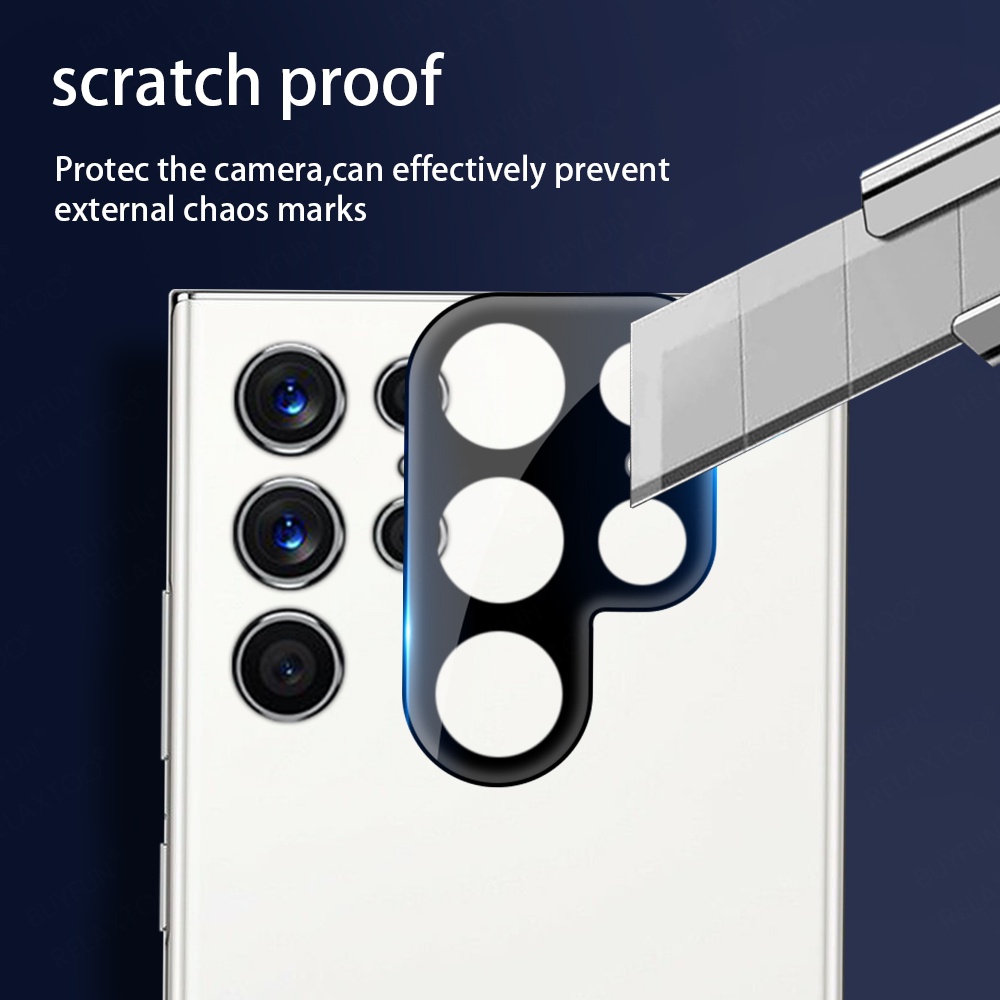 Kính Cường Lực Bảo Vệ Camera Sau Cho Samsung Galaxy S23 Ultra S22 Plus