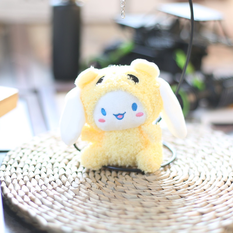 SANRIO Móc Khóa Hình Thỏ Cinnamoroll Nhồi Bông Đáng Yêu