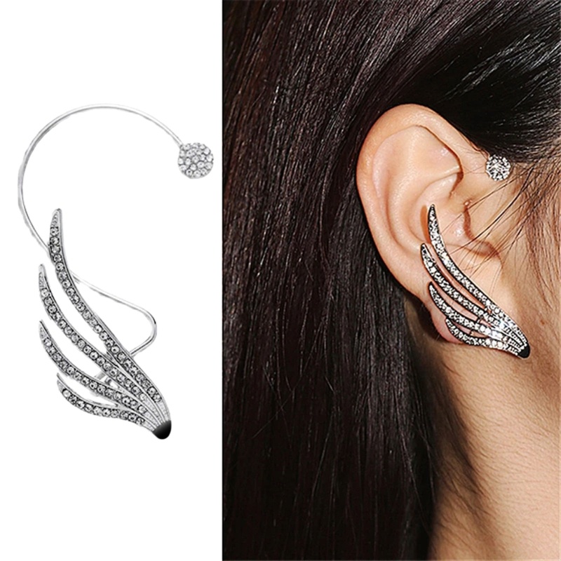 King Bông Tai Dạng Móc Kẹp Đính Đá Không Cần Khoan Lỗ Cho Nữ