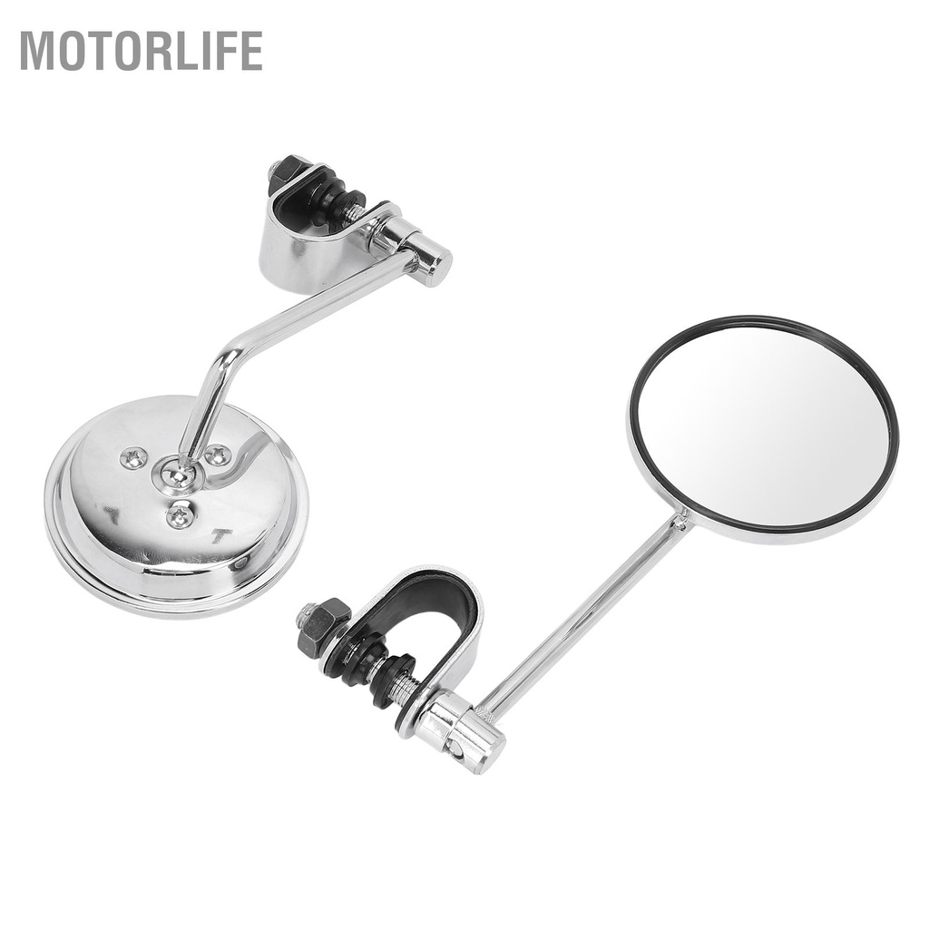 1 Cặp Gương Chiếu Hậu Tròn Có Thể Điều Chỉnh Gắn Tay Lái Xe Máy Suzuki