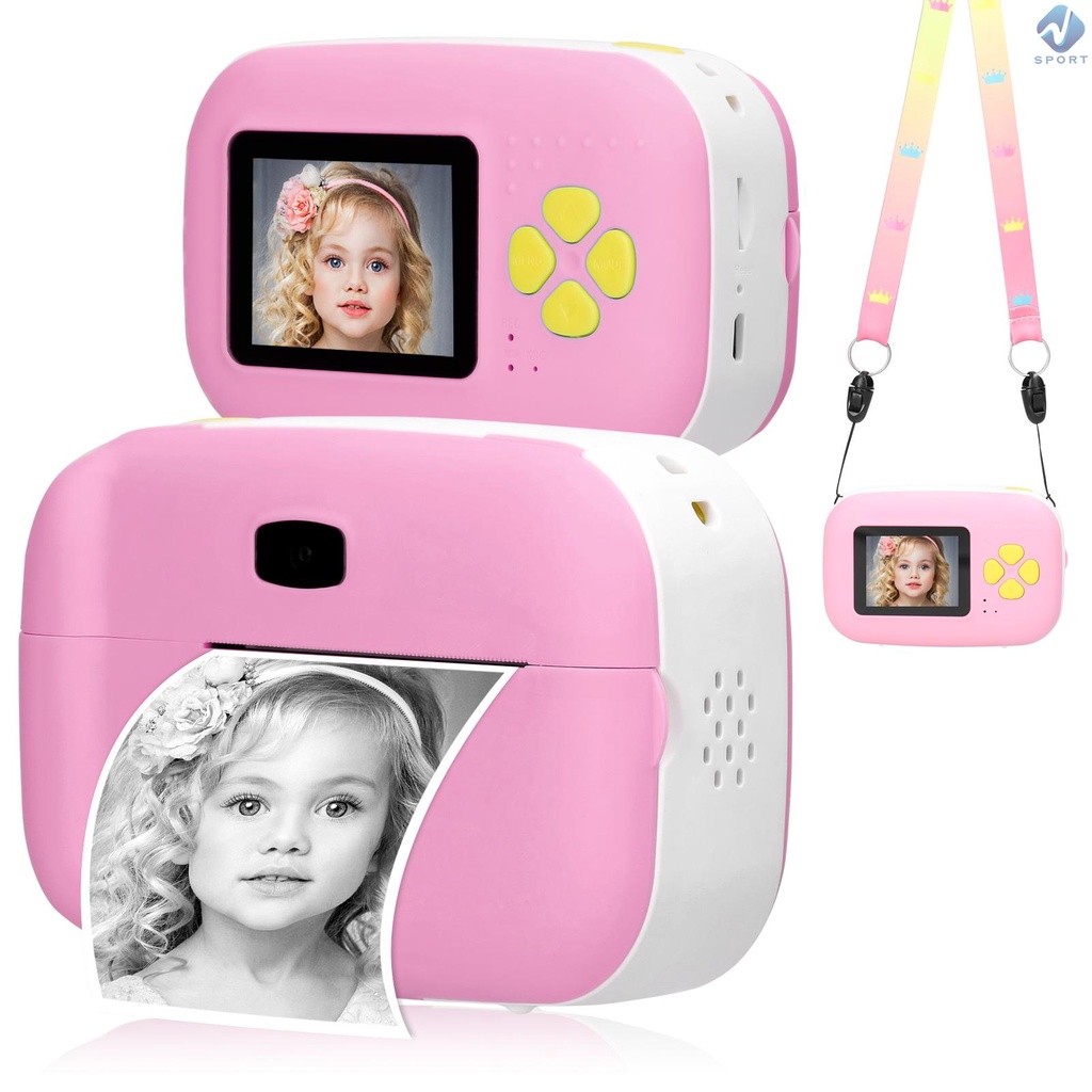 Máy Ảnh 1080P Bằng Giấy Zero Mực In Nhiệt Tức Thì Đa Năng Dùng Để Ghi Hình / Ghi Hình / Ghi Âm / Video / MP3
