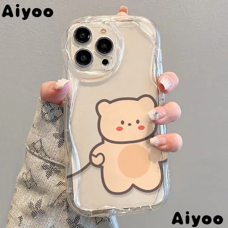 ✅Ốp Điện Thoại Mềm Trong Suốt Chống Sốc In Hình Gấu Hoạt Hình Cho iPhone14 / 13promax 12 / 11 7 / 8p xsxr