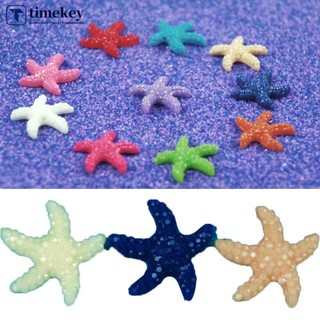 Timekey mô hình sao biển mini bằng nhựa k6v1 nhiều màu dễ thương trang trí bể cá