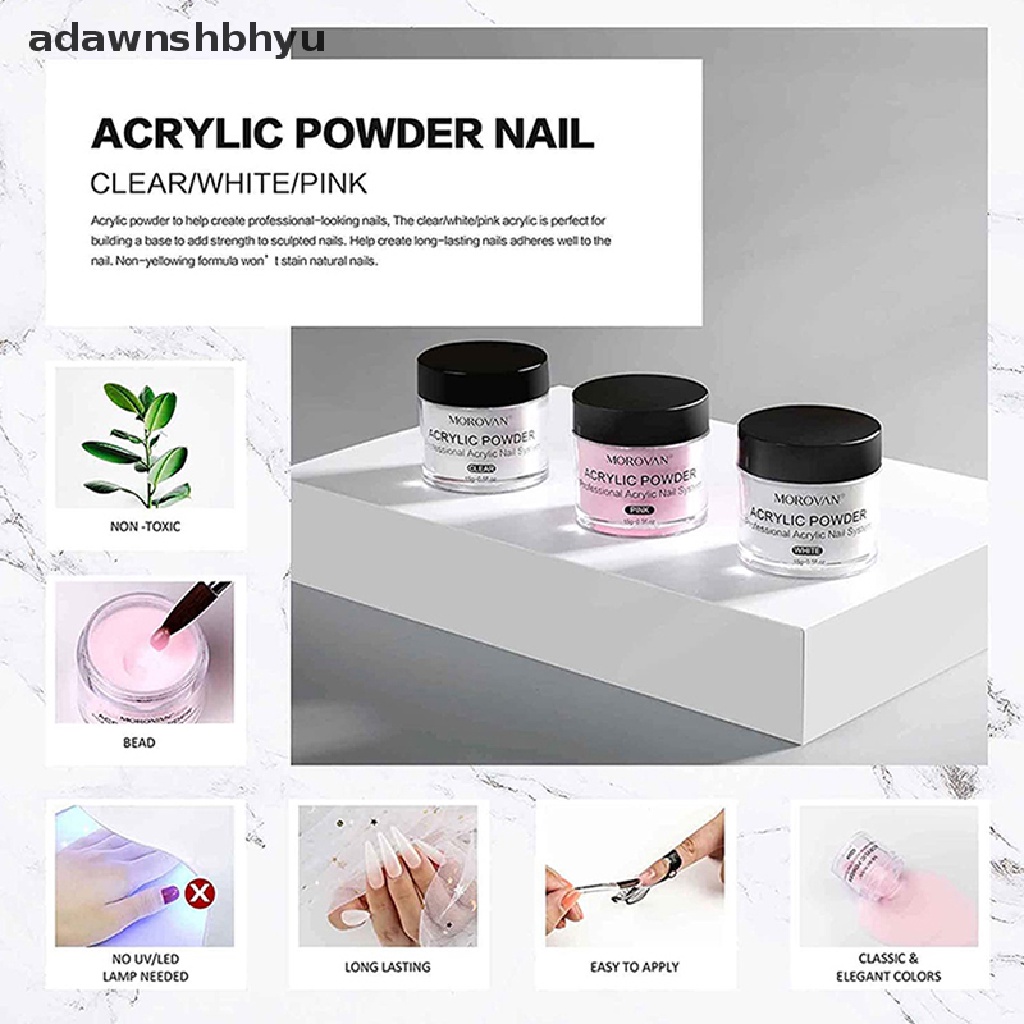 Bộ Bột Acrylic Làm Móng Tay Kèm Cọ Chuyên Dụng