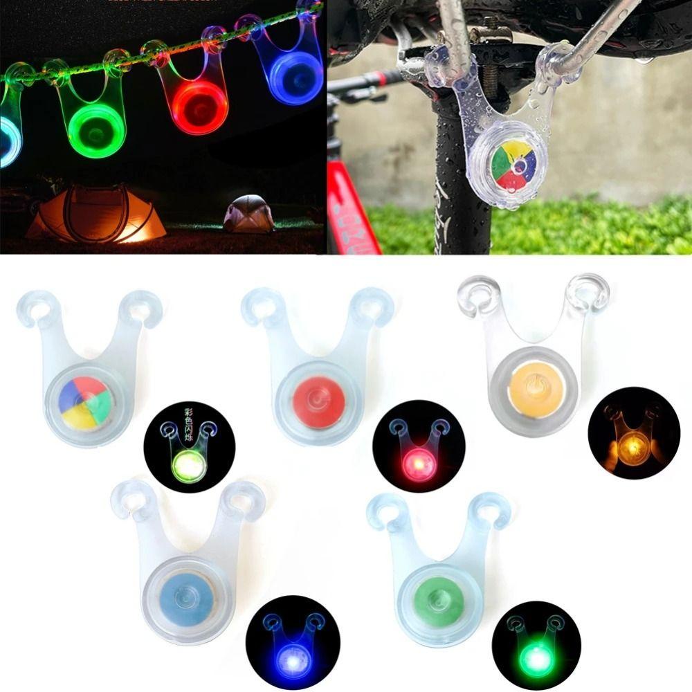 SHOUKEY Set 5 Đèn Đuôi Xe Đạp Chống Nước Nhiều Màu Sắc