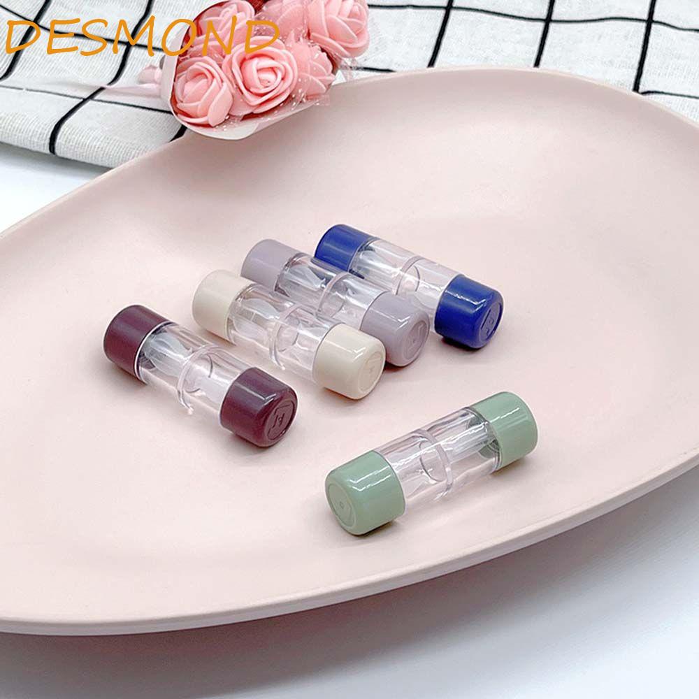 Hộp Đựng Kính Áp Tròng/ Lens Mini Màu Kẹo Trong Suốt Mang Đi Du Lịch Tiện Dụng