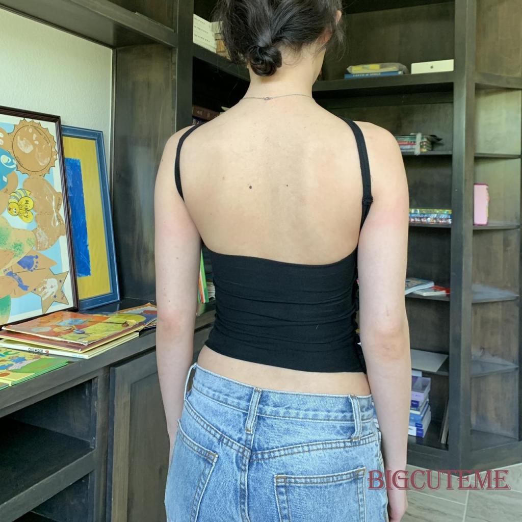 Áo Hai Dây Màu Sắc Đơn Giản Thời Trang Cho Nữ