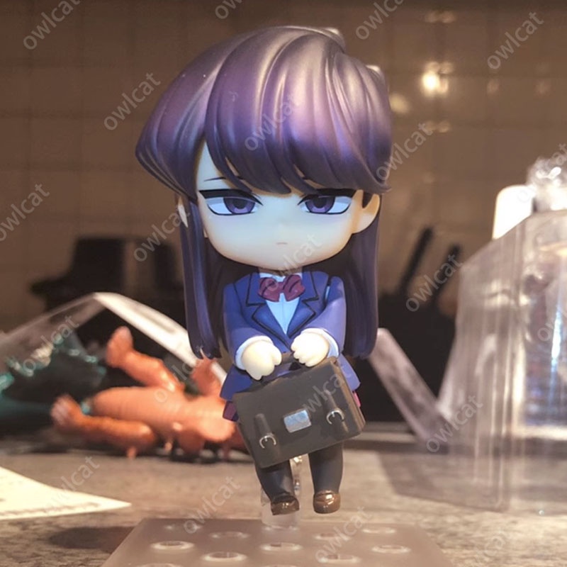 Mô Hình Nhân Vật Shouko Komi  1853# 10cm Action Figure JK Uniform Cat Girl Komi-san Is Bad at Communication Komi Can't Communicate PVC Packed in Box Model Nendoroid