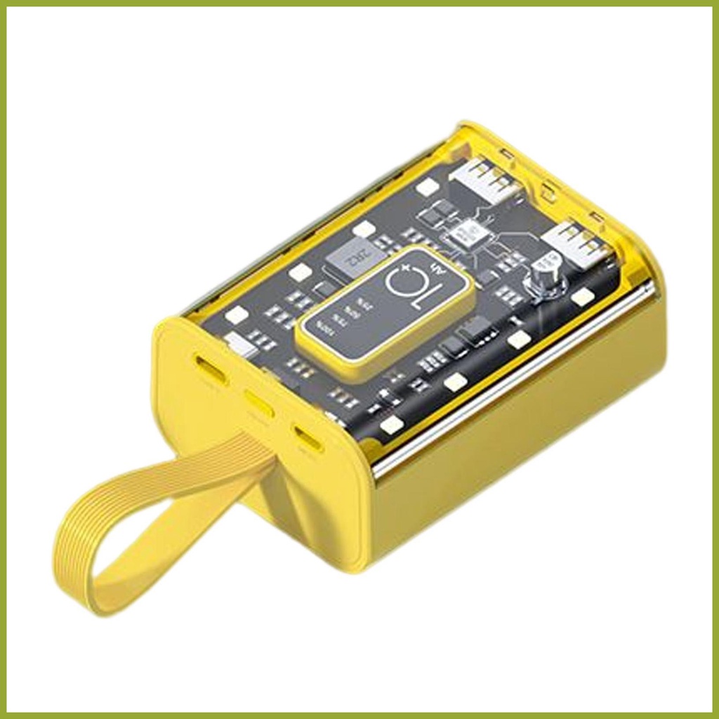 Cục Sạc Nhanh Mini 20000mAh Có Màn Hình LED Kỹ Thuật Số Trong Suốt
