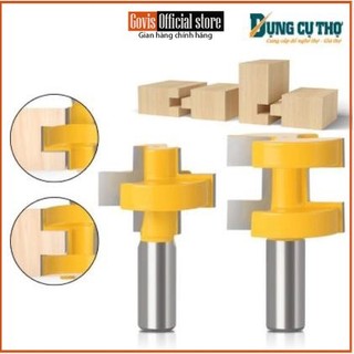 Bộ 2 mũi ghép ván thẳng 30mm, bộ mũi soi ghép gỗ muwang