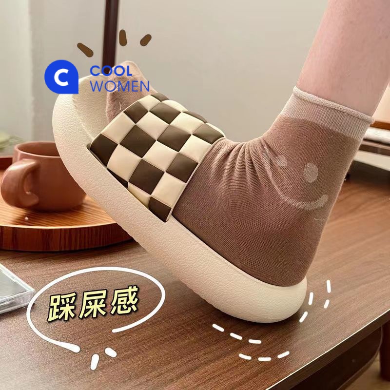 Dép Quai Ngang Đế Dày Thời Trang Hàn Cho Nữ