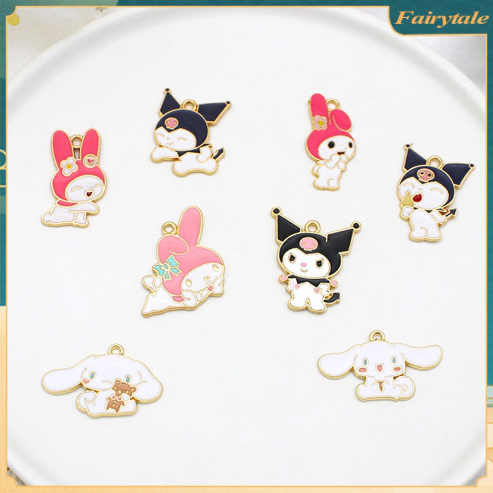 Sanrio Mặt Dây Chuyền Dầu Hình Giọt Nước Bằng Kim Loại Vòng Cổ Vòng Tay Giai Điệu Của Tôi Vòng Cổ Phụ Kiện Vật Liệu Thủ Công Tự Làm Quà Tặng Cho Bé Gái [Fairytale】