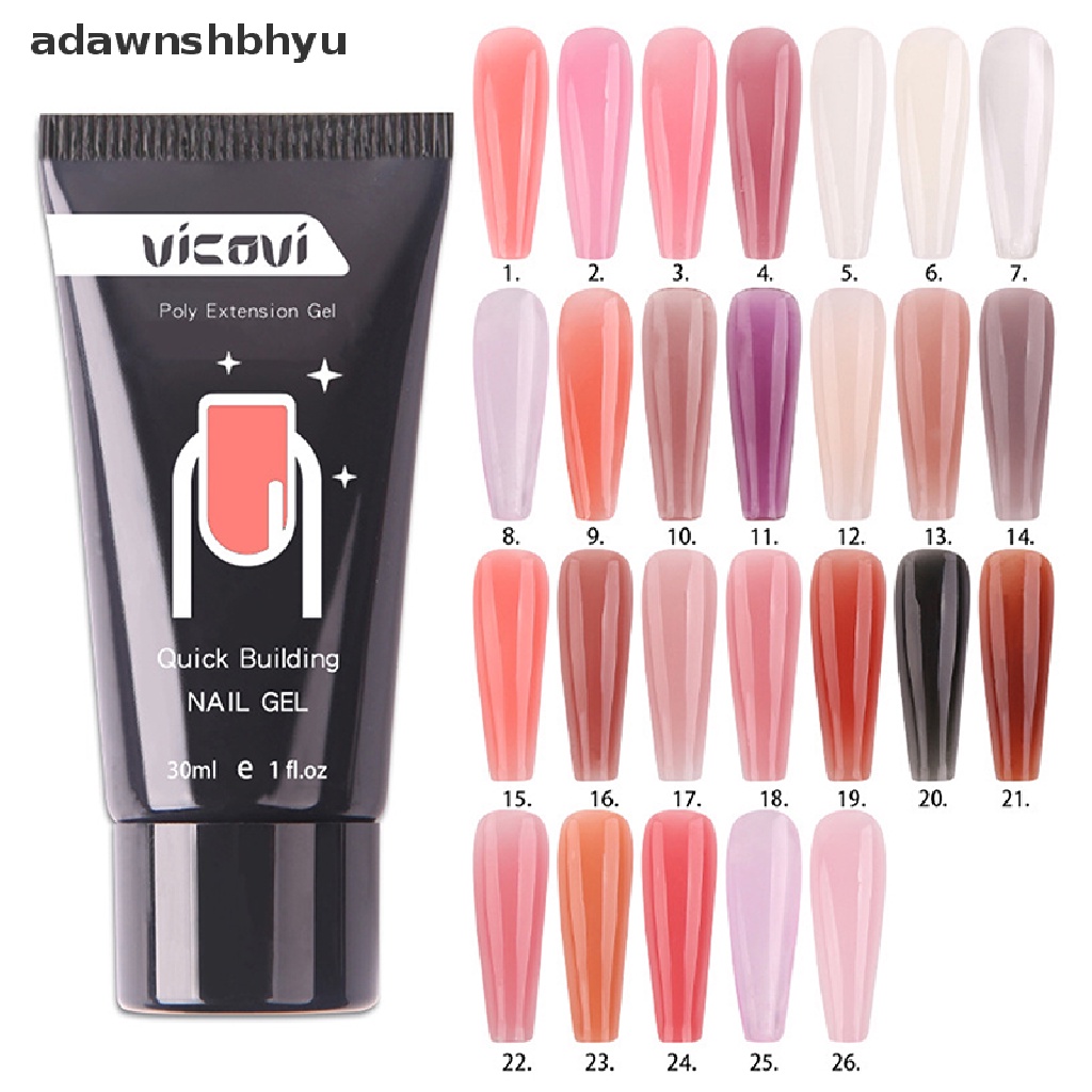 Gel poly acrylic trong suốt chuyên dụng để nối móng tay dài nhanh chóng 15ml