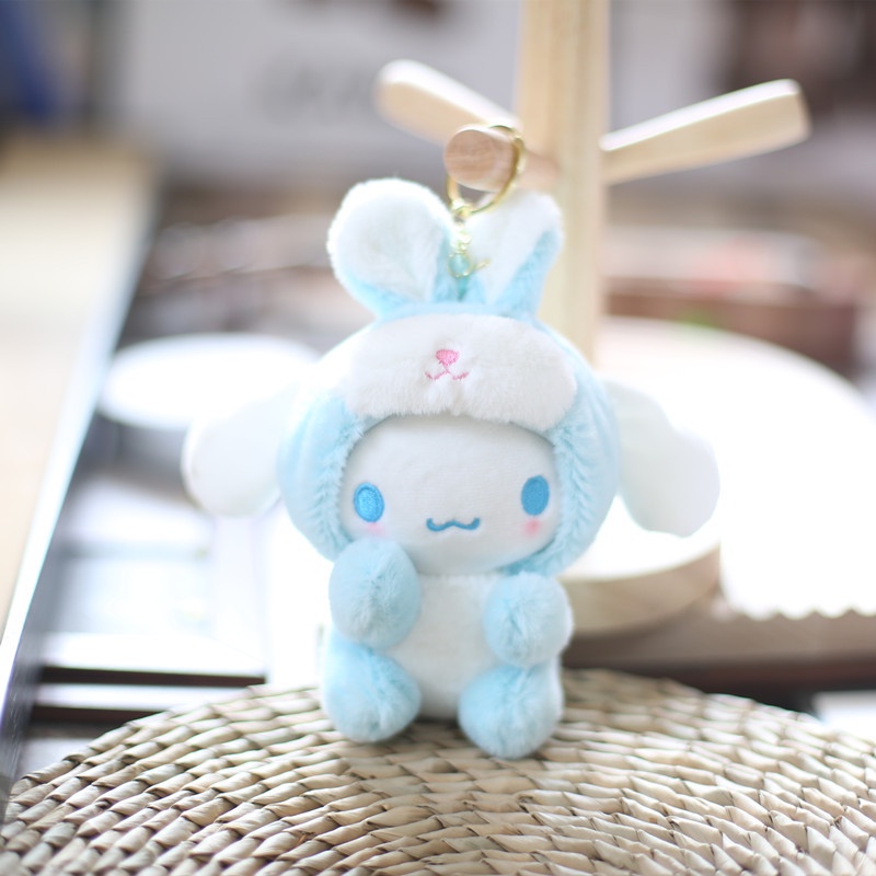 SANRIO Thú Nhồi Bông Hình Thỏ Kuromi Cinnamoroll Dễ Thương Cho Bé Gái