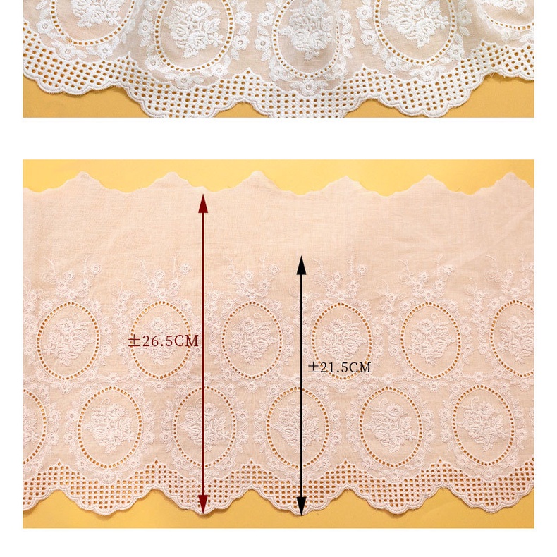 Cuộn Vải Ren Cotton 1m 2023 Màu Sắc Retro May Quần Áo Thủ Công