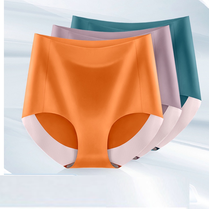 Quần Lót Định Hình Eo Không Đường May Bằng Lụa Mát Thoáng Khí Kháng Khuẩn Nâng Hông Bụng Cho Nữ