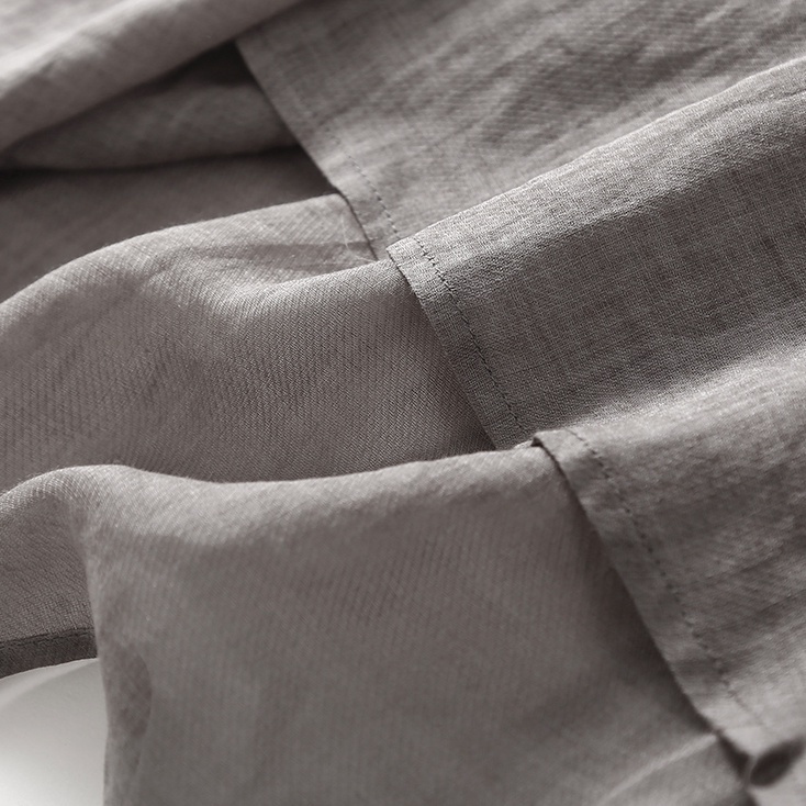 Đầm Cotton Lanh Dáng Rộng Xẻ Tà Thêu Họa Tiết Xinh Xắn Thời Trang Mùa Hè Cho Nữ