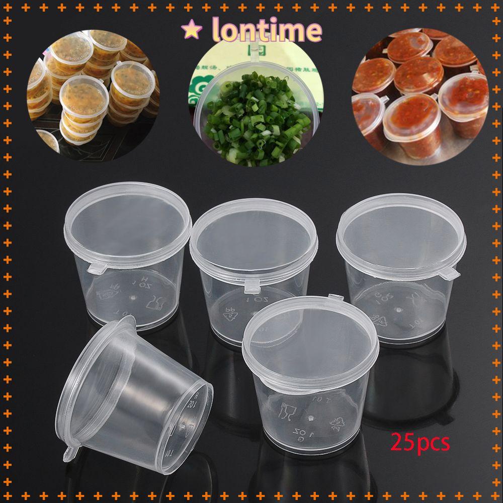 Set 25 Cốc Nhựa Đựng Màu Nước Sốt Có Thể Tái Sử Dụng
