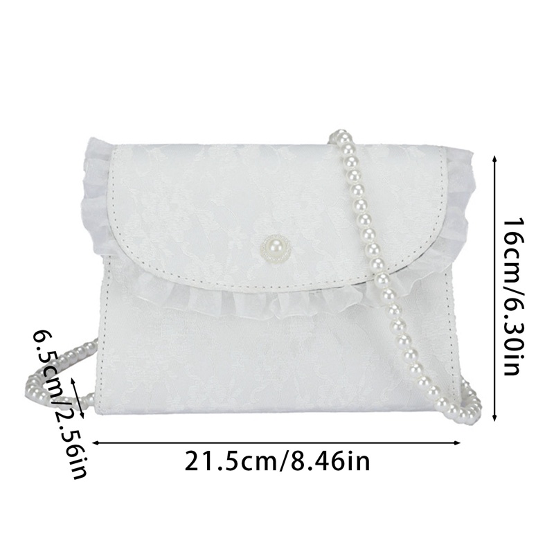 Túi Xách Đeo Chéo Đính Ngọc Trai Thời Trang Dành Cho Nữ