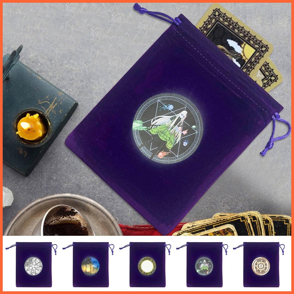 Túi Dây Rút Đựng Bài Tarot Chất Liệu Nhung Mềm Mại