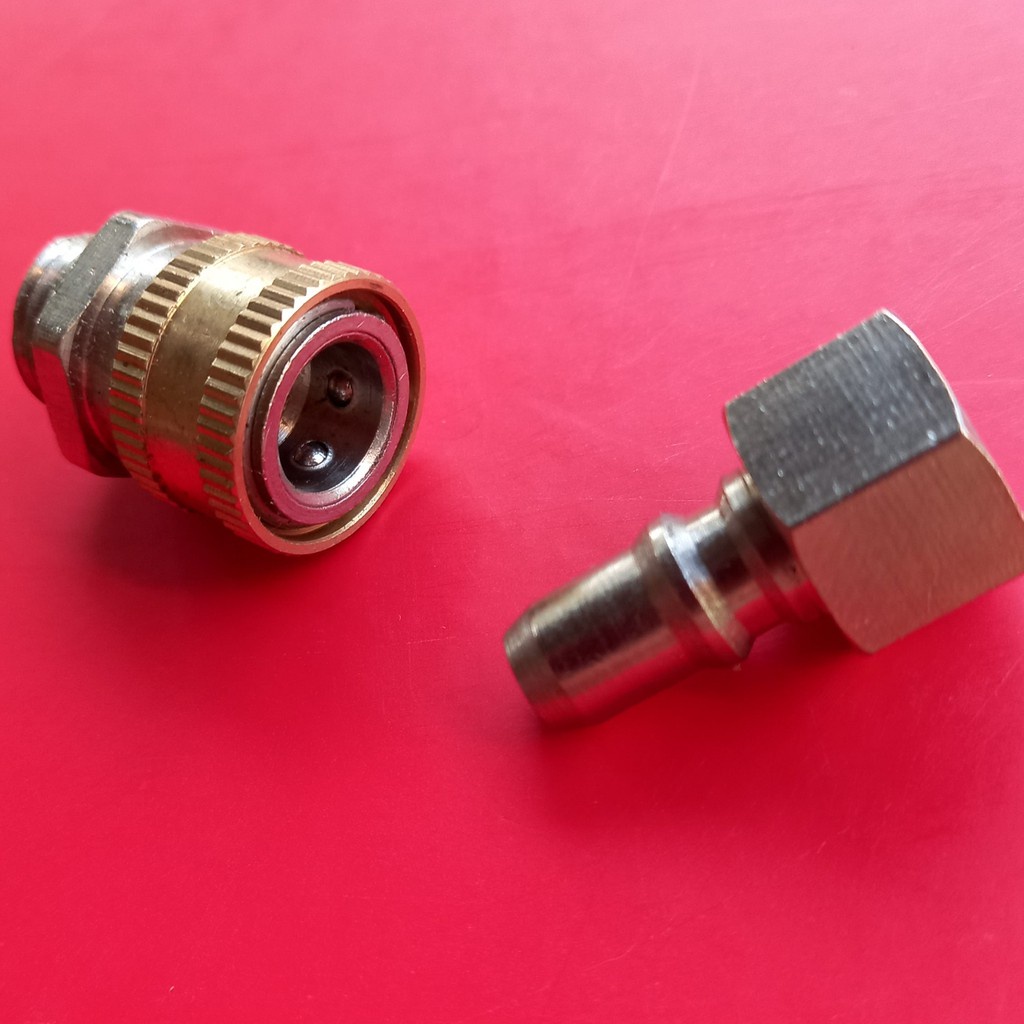 Khớp nối nhanh - Khớp xoay chống xoắn dây phun xịt rửa xe ren 14mm