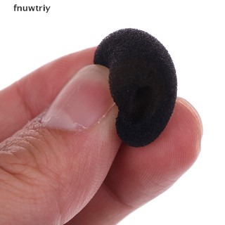 [fnuwtriy] 10pcs Practical Small Black Microphone Headset Windscreen Sponge Foam Mic Cover VN