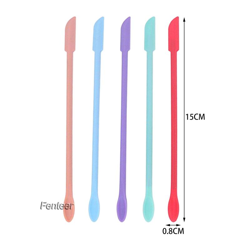 Bộ 5 Muỗng Silicone Mini Hai Đầu Tái Sử Dụng Làm Đẹp