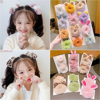 Dây cột tóc hình thú nhồi bông dễ thương cho bé gái