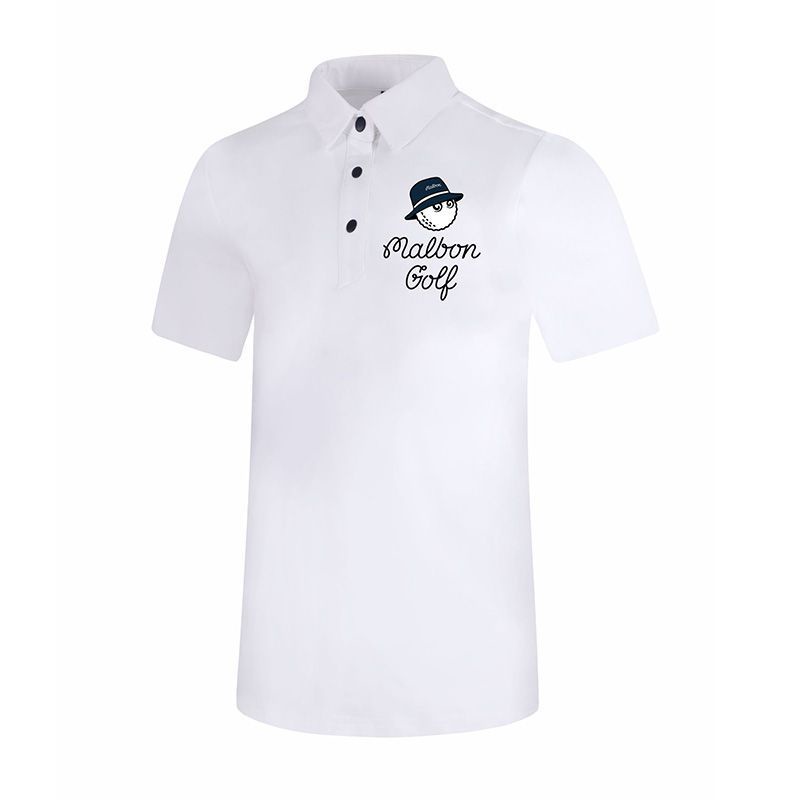 Áo Thun Thể Thao Mùa Hè 23 Mới Đánh Golf MALBON Dáng Rộng Phong Cách Đơn Giản Dễ Phối Đồ Cho Nam Và
