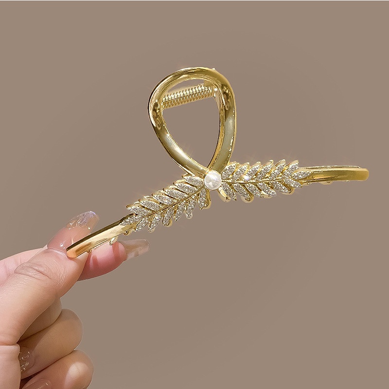 Kẹp Tóc Càng Cua Lớn Màu Vàng Thời Trang Cho Nữ