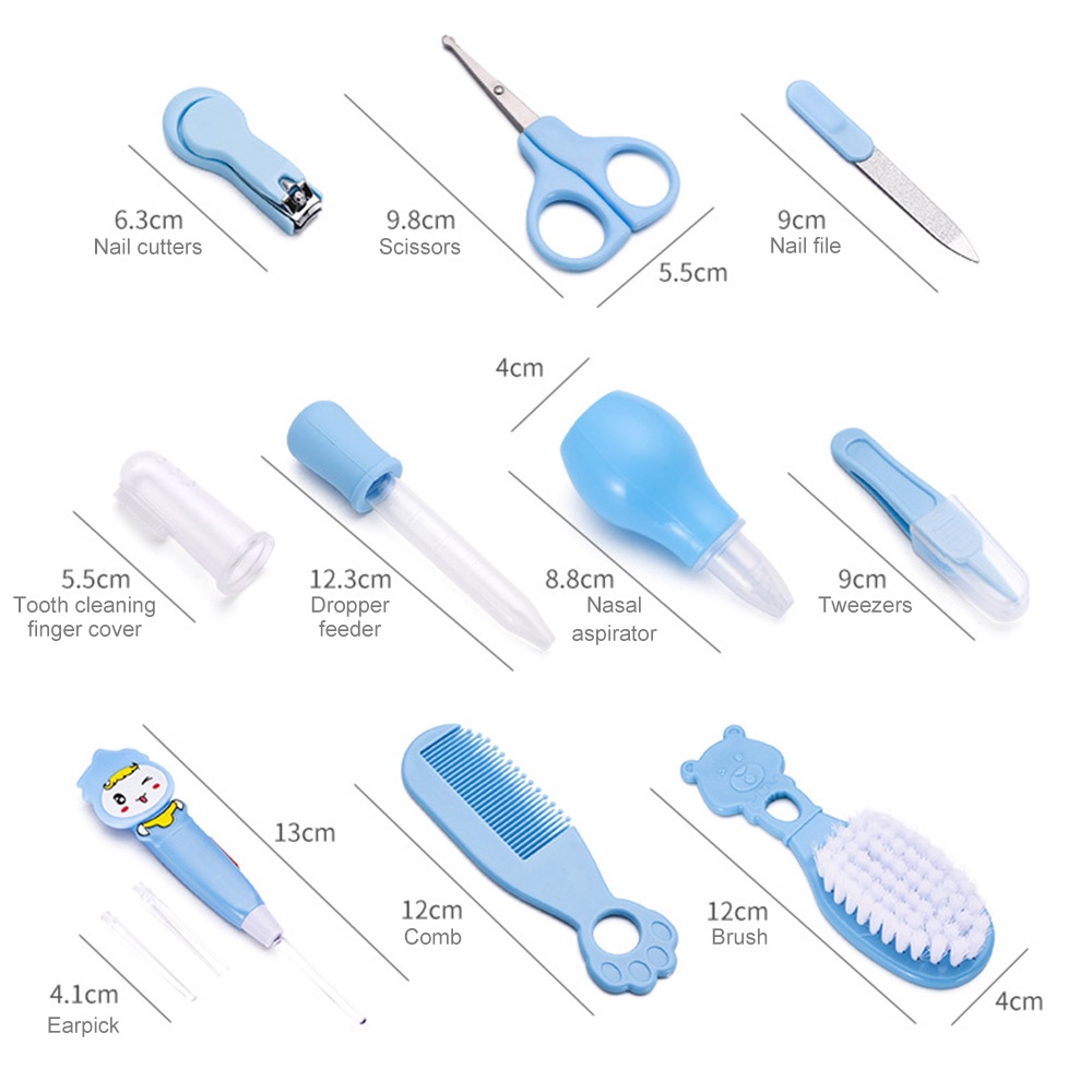 Bộ 10 Dụng Cụ Chăm Sóc Em Bé 10 Trong 1