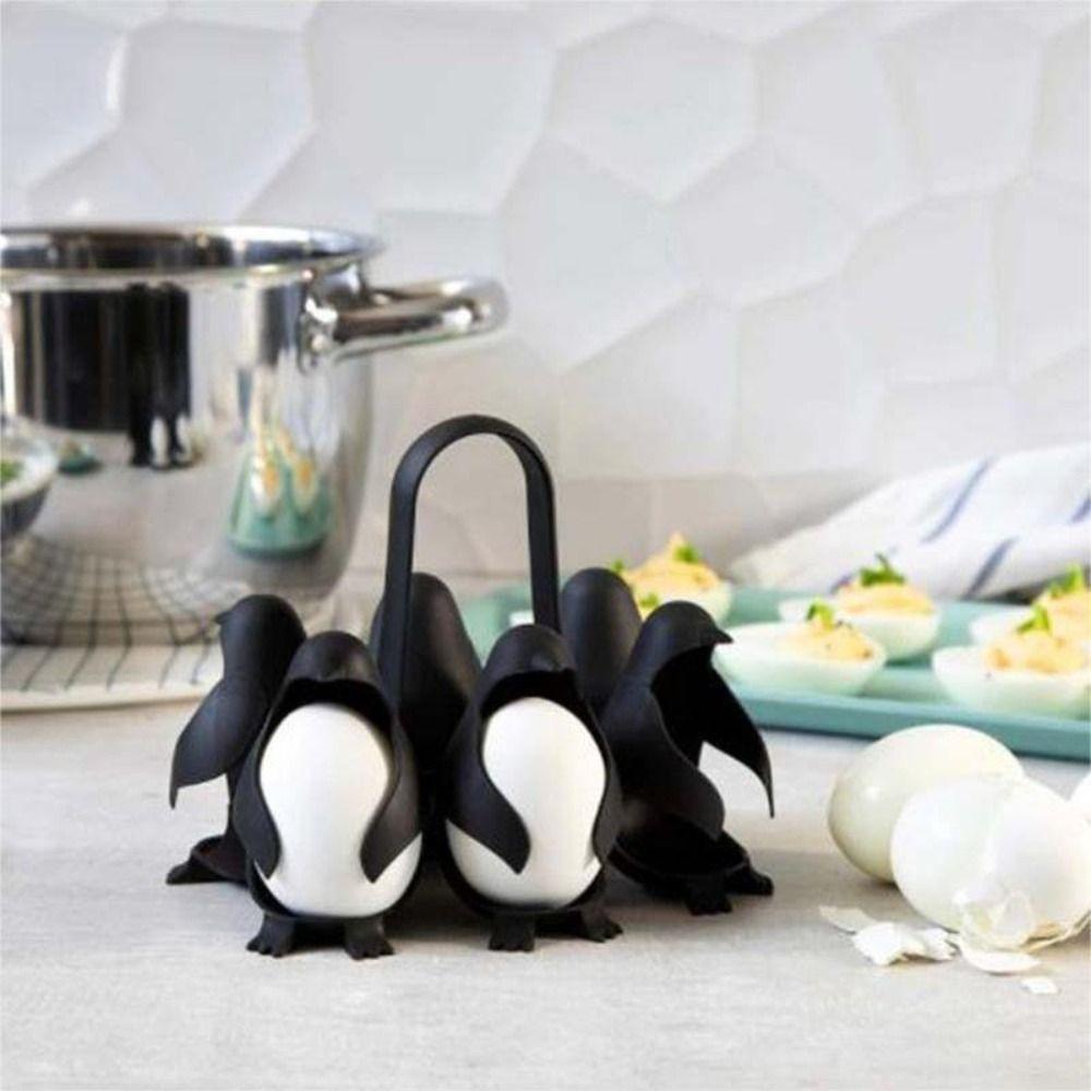 Giá Đỡ Trứng Hấp Đa Năng Hình Chim Cánh Cụt Bằng Nhựa