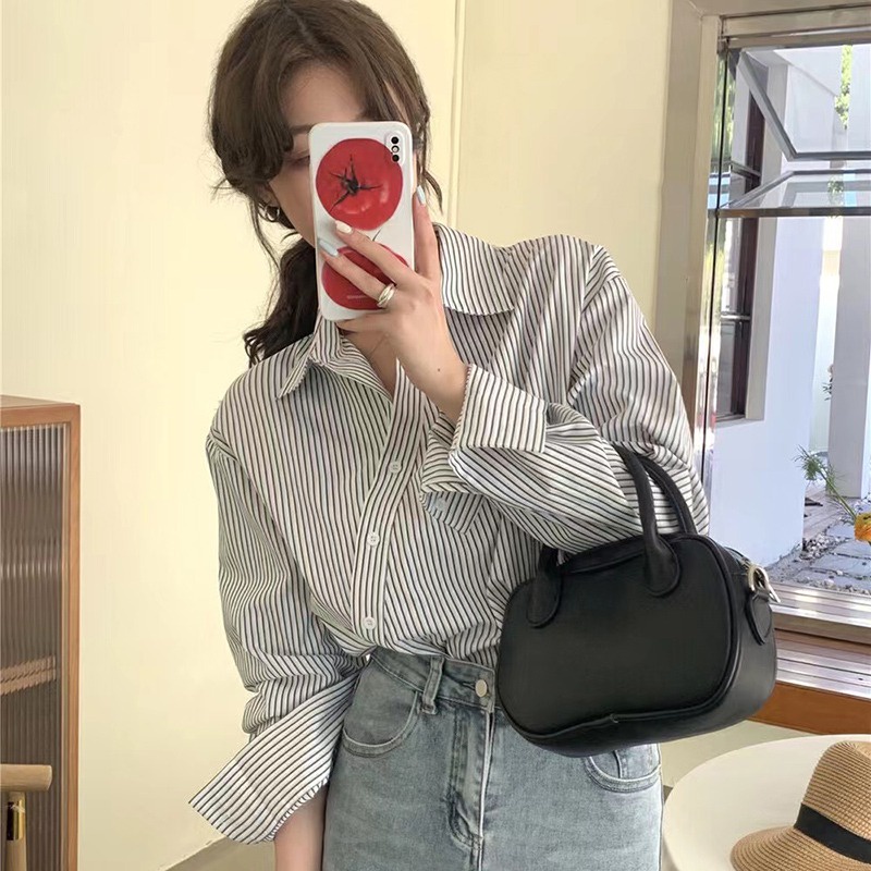 Áo Sơ Mi Dài Tay Dáng Rộng Thời Trang Mùa Xuân Cá Tính