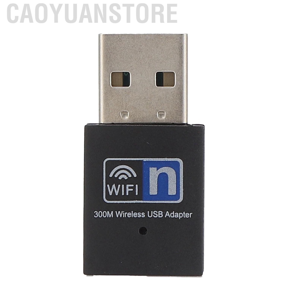 Caoyuanstore Portable 2.4G Mini USB 2.0 Adapter Wireless WIFI Dongle Receiver 300M For Laptop