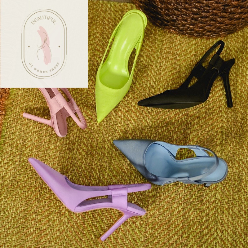 Giày Muller Cao Gót Mũi Nhọn Thời Trang Pháp Mới Dành Cho Nữ  2023 sandals