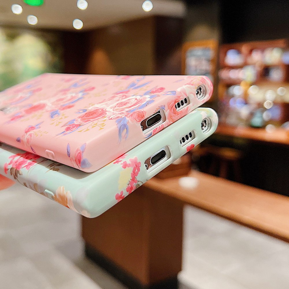 Ốp Điện Thoại Silicon Mềm Họa Tiết Hoa Cho Samsung Galaxy S23 S22 Ultra S23 Plus