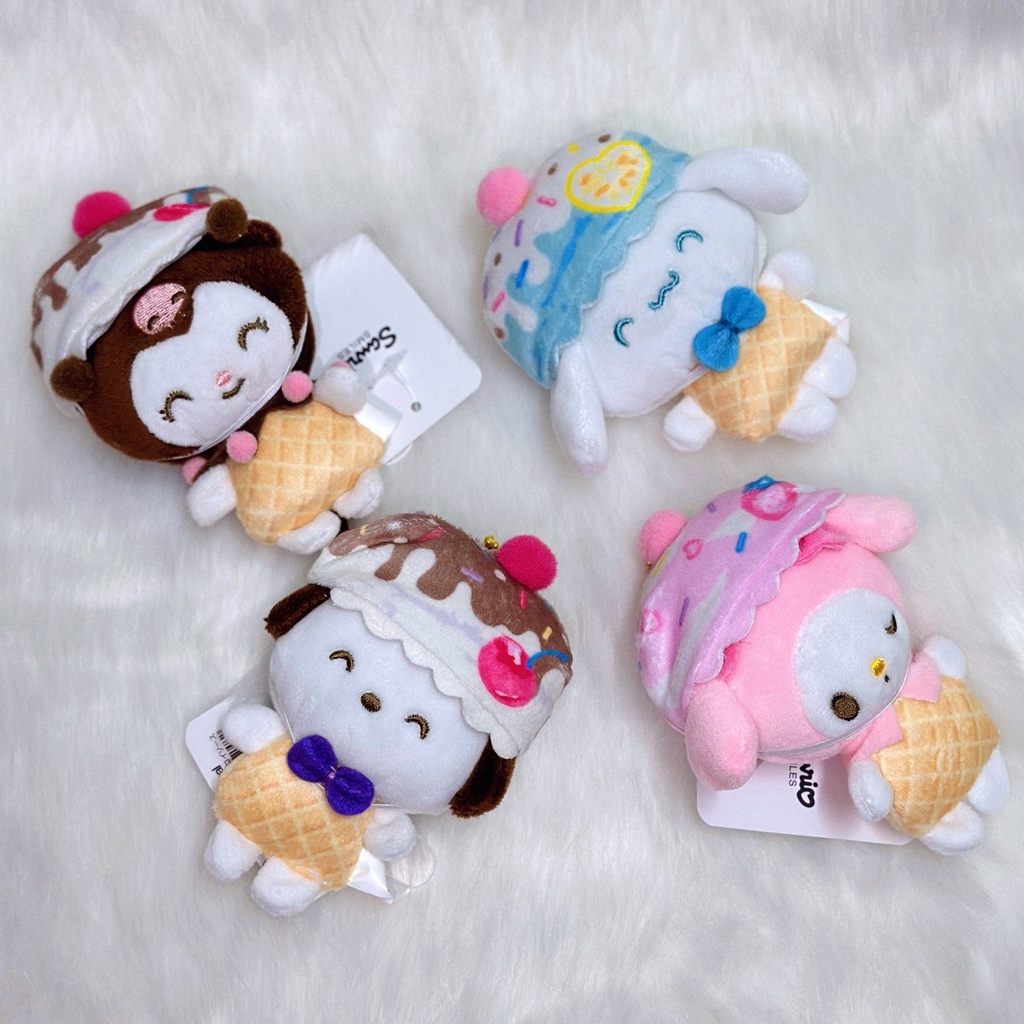 SANRIO Móc Khóa Hình Que Kem Kuromi My Melody Cinnamoroll Nhồi Bông Dễ Thương