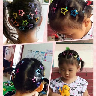 Set 12 Kẹp Tóc Hình Bướm Màu Gradient Cho Bé Gái