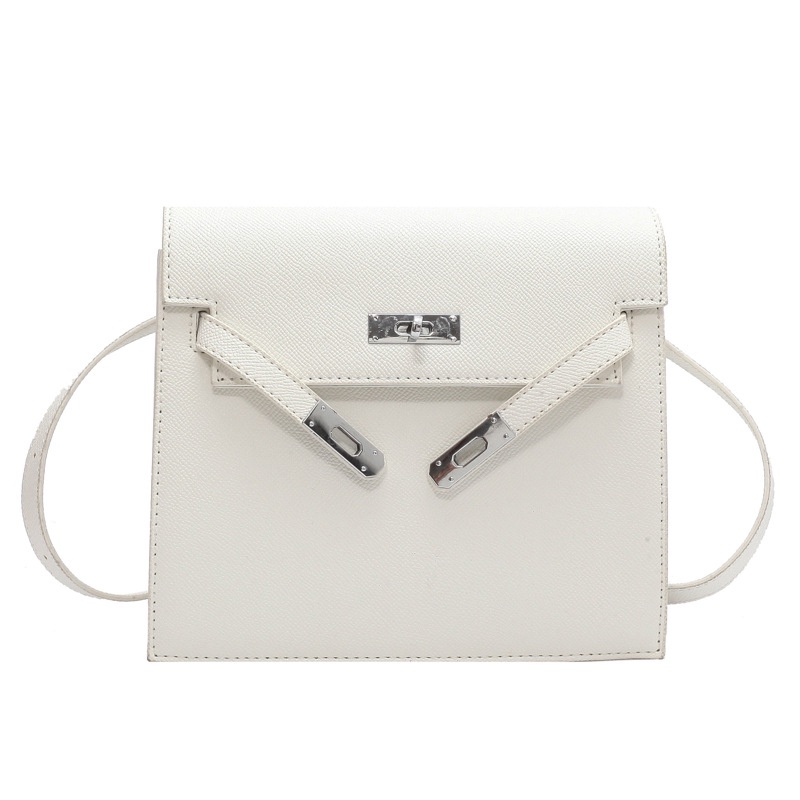 Túi Đeo Vai Màu Trơn Có Khóa Thời Trang Cho Nữ