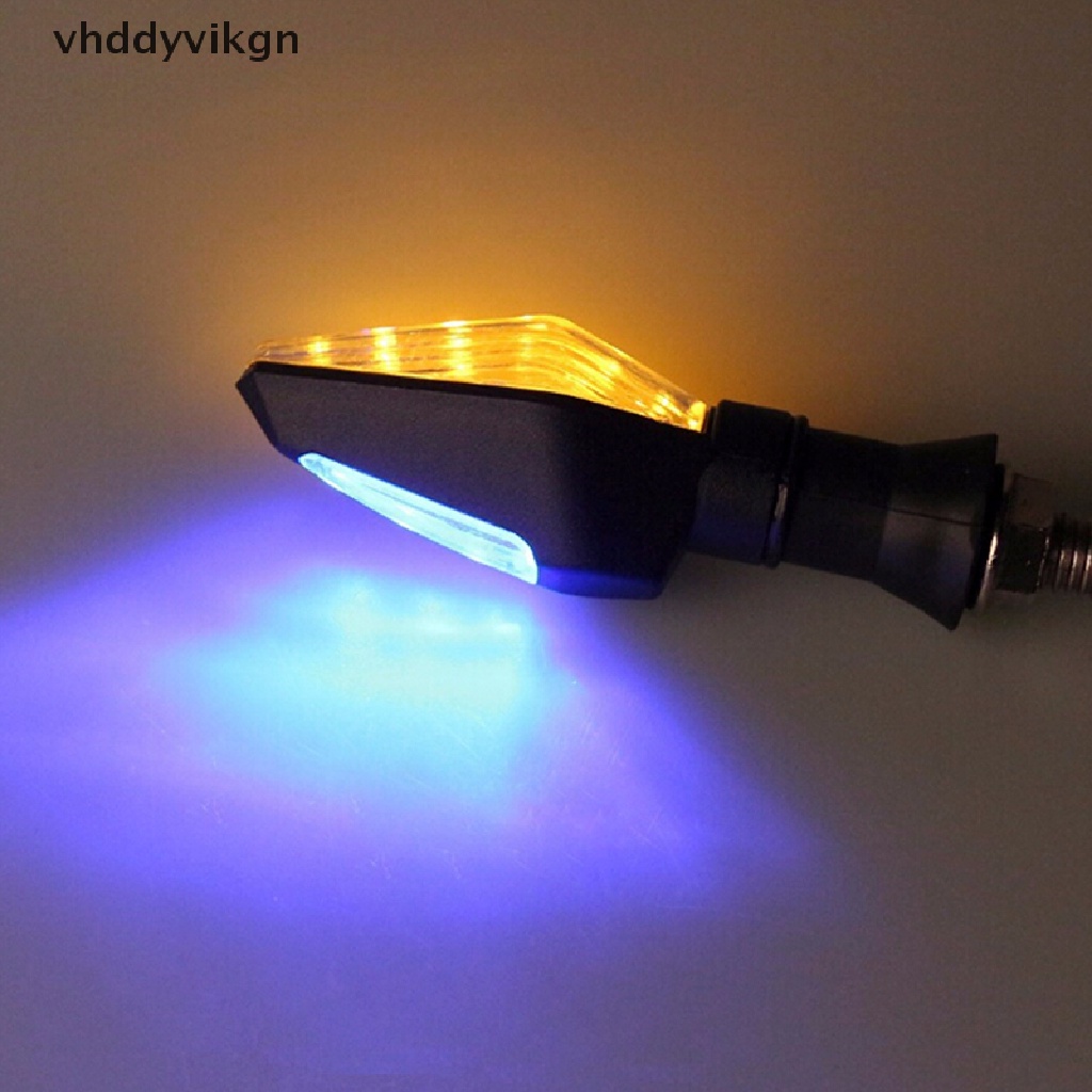 Đèn Xi Nhan 12 Bóng Led Màu Hổ Phách + Xanh Dương Thông Dụng Cho Xe Máy