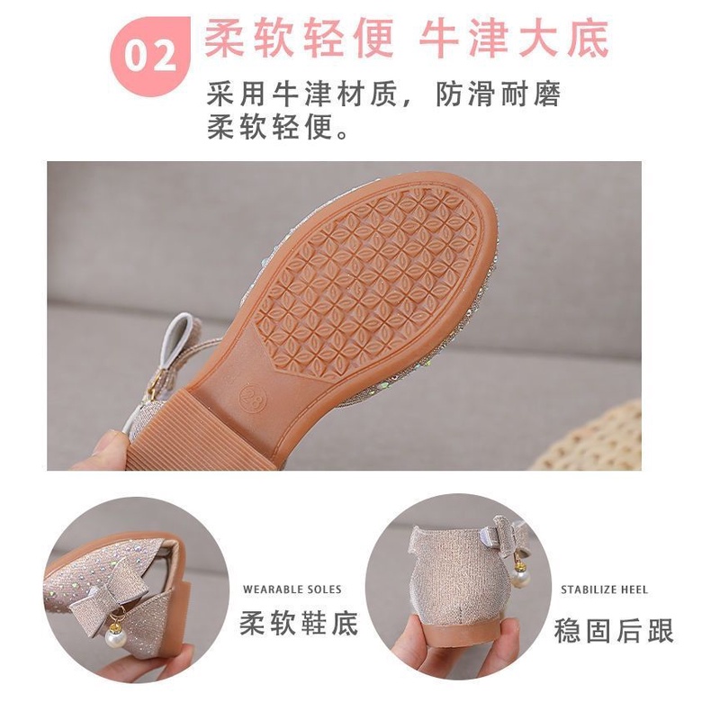 Xăng đan Đế Mềm Vừa Thời Trang Xuân Hè 2023 Cho Bé Gái