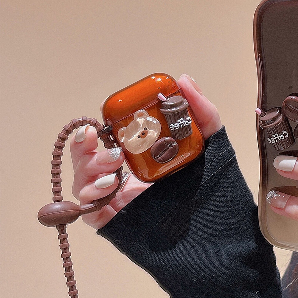 Ốp Điện Thoại TPU Mềm Hình Gấu 3D Màu Gradient Cho IPhone 11 12 13 14 Pro Max 14 Plus 1 / 2 / 3 / Pro