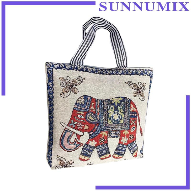 Túi Vải Canvas Đeo Dưới Cánh Tay Trọng Lượng Nhẹ Có Khóa Kéo Cho Nữ