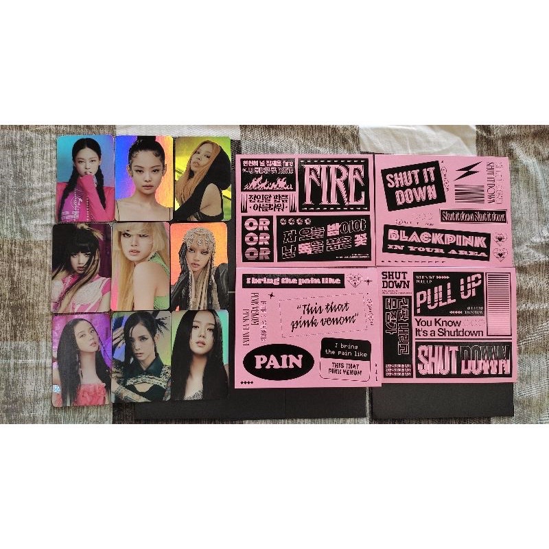 BLACKPINK LYRICS CARD + PHOTOCARD SET