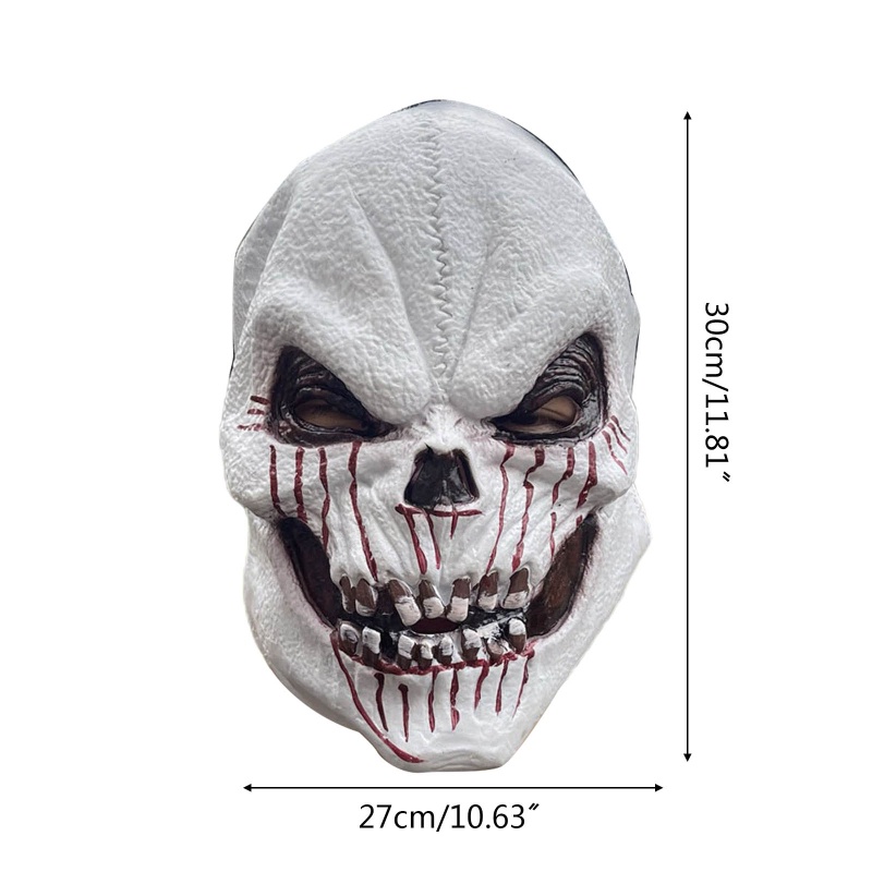 Đen Mặt Nạ Hóa Trang Halloween Hình Đầu Lâu Máu Độc Đáo