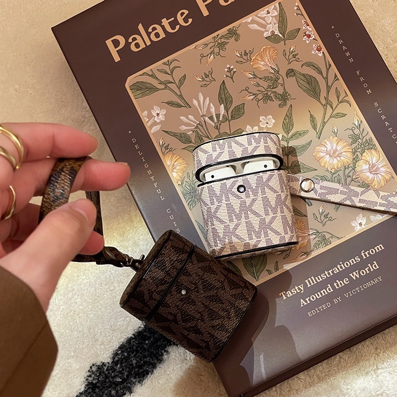 Luxury Brand Airpods Pro Airpods Pro3 1 Airpods2 Bluetooth Headset Protective Sleeve Case for Apple Airpods Pro 2 MK Leather Sheath Tws Headset Protective Cover