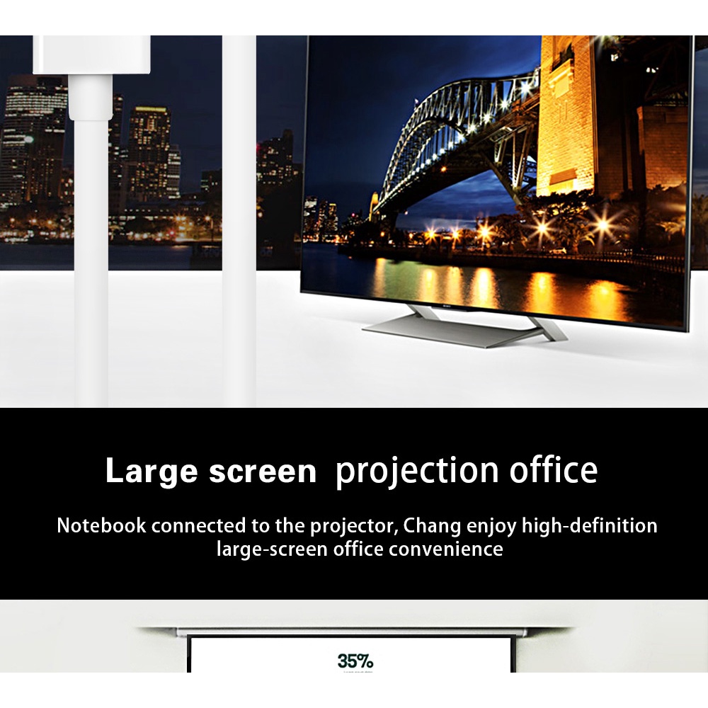 Cáp ChuyểN ĐổI Mini DP Sang HDMI 4K 1080P Cho Macbook / MáY ChiếU / Laptop