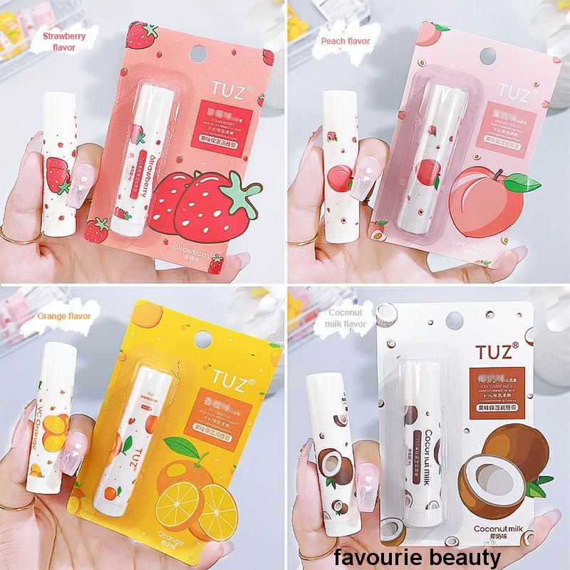 ✨✨Son Dưỡng Môi Hương Trái Cây Không Màu Cấp Ẩm Chống Nứt Nẻ Cho Nam Nữ