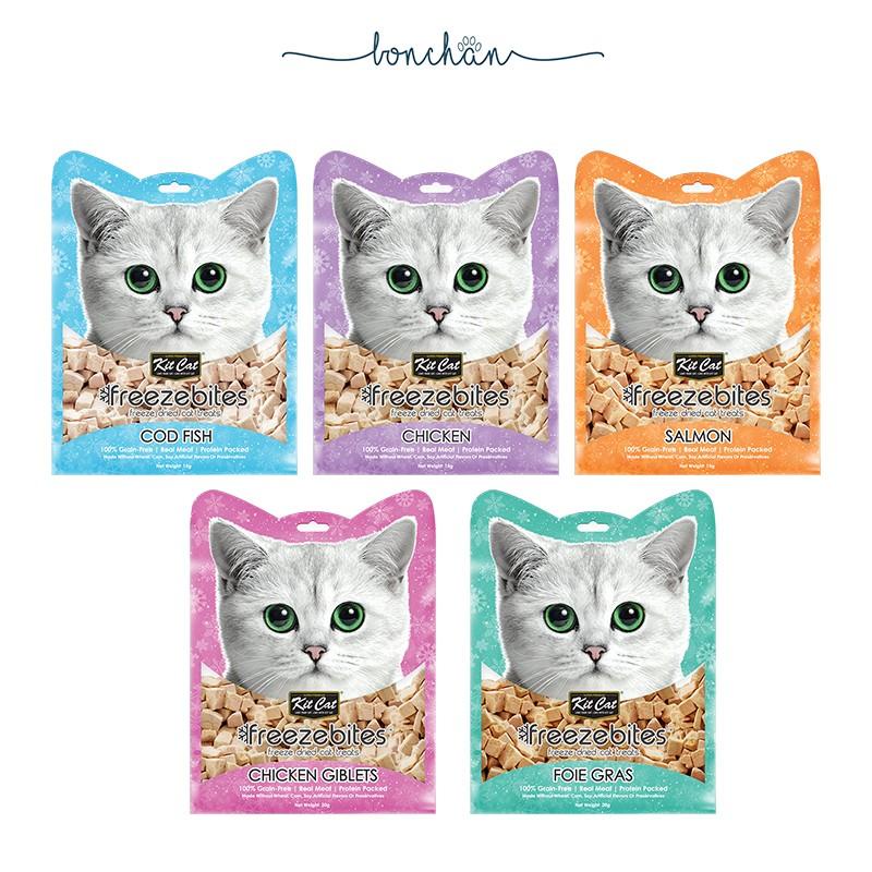 Thịt sấy Kit Cat cho mèo KitCat Freeze Bites snack thịt sấy khô cho mèo 15g Bốn Chân  Bonchan.petstore