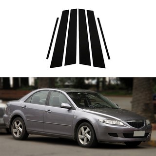 Bộ 6 khung viền cửa sổ xe hơi mazda 6 sedan pre-facelift 2003-2007